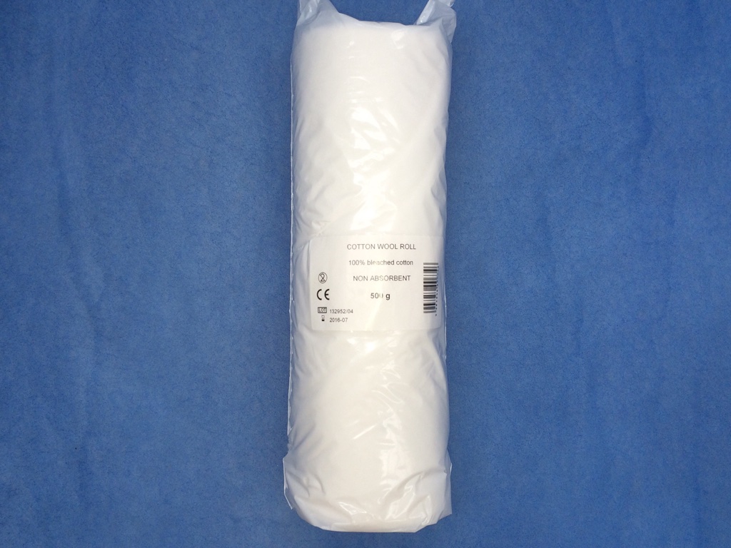 Romed absorbent cotton wool, 500 gr., interleaved, CWI-500